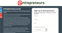 Desktop Screenshot of entrepreneurs.co.uk