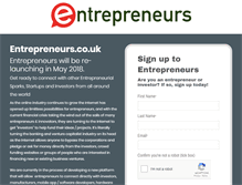 Tablet Screenshot of entrepreneurs.co.uk